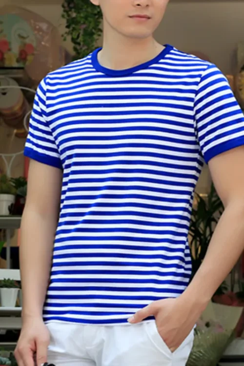 Men’s Stripe T-shirt Men’s Clothing