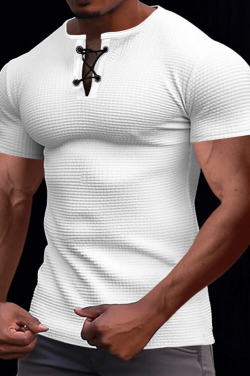 Men’s Solid Color T-shirt Men’s Clothing