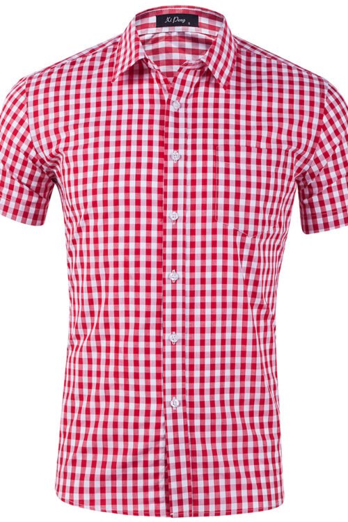 Men’s Plaid Shirt Men’s Clothing