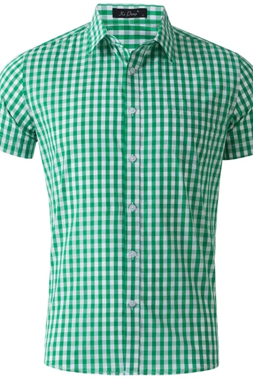 Men’s Plaid Shirt Men’s Clothing