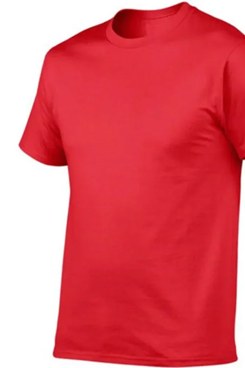 Men’s Solid Color Casual Round Neck Short Sleeve Regular Fit Men’s T-shirt