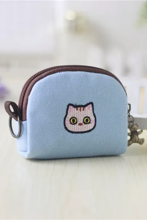 Women’s Cartoon Canvas Zipper Coin Purses