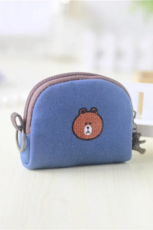 Women’s Cartoon Canvas Zipper Coin Purses