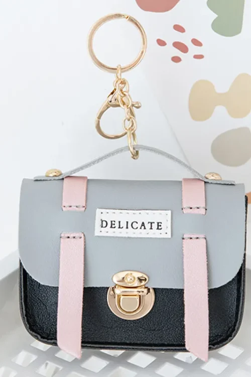 Women’s Solid Color Pu Leather Lock Clasp Coin Purses